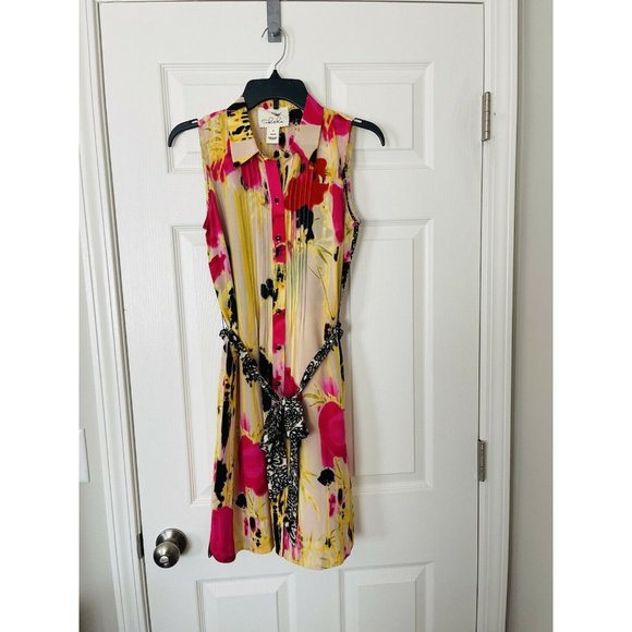 Anthropologie Tabitha Auberita 100% Silk Dress - 4 - Picture 3 of 4